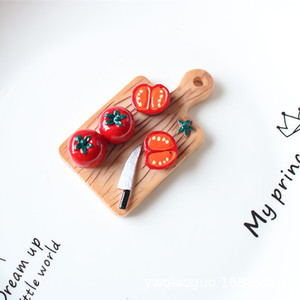 100 pièces Mini résine Miniature légumes planche à découper dos plat Cabochon Scrapbook pour <span class=keywords><strong>maison</strong></span> de poupée <span class=keywords><strong>maison</strong></span> cuisine Fariry <span class=keywords><strong>jardin</strong></span> déco - Product Image 4