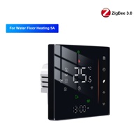 Thermostat intelligent pour chauffage au sol par eau YDD Alexa Google Home Tuya Zigbee, programmable, écran OLED, vanne, connectivité WiFi Android