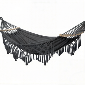 Hamaca Doble Portátil Moderna <span class=keywords><strong>para</strong></span> Exteriores, <span class=keywords><strong>Dos</strong></span> Cojines Decorativos, Tela de Algodón/Poliéster Ecológica y Duradera <span class=keywords><strong>para</strong></span> Muebles de Exterior - Product Image 3