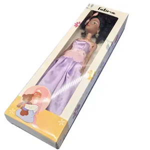小女孩可爱娃娃手工敷料娃娃展示纸盒圣诞礼物包装盒