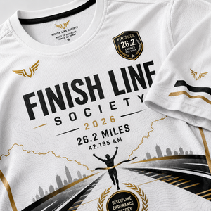 Camiseta Personalizada para Finalistas de Maratón, Camiseta Conmemorativa para el Línea de Meta, para Eventos Deportivos y Premios a Corredores - Product Image 5