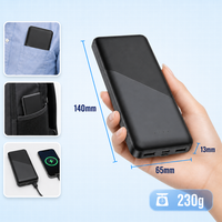 Batterie externe 10000 mAh avec 4 câbles intégrés, charge rapide SCP 22,5 W PD20 W, affichage numérique LED, vente en gros pour les voyages