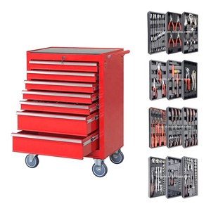 Heavy duty garage cabinet storage 7 drawers tool trolley series tools for workshop car repair