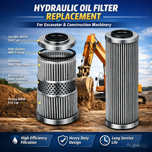 Filtro di aspirazione modello generale TS HHC03574, elemento filtrante idraulico in fibra di vetro ad alte prestazioni, ricambio per macchine pesanti - Product Image 4