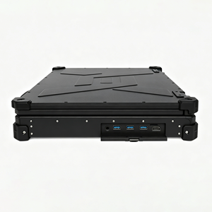 Ordinateur portable industriel robuste I9 étanche IP65 avec deux écrans de 15,6 pouces, lecteur optique sans fil pour le travail sur le terrain en extérieur D156-n02 (cpu: - Product Image 4