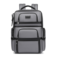 Sac à dos pour ordinateur portable en nylon durable à ouverture frontale avec port USB intégré, sangle pour chariot et logo personnalisé, idéal pour les voyages en extérieur