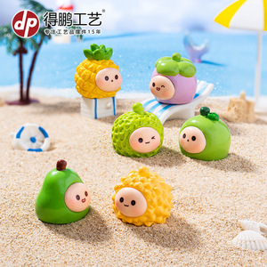 Muñeco de Resina en Miniatura con Forma de Fruta de Dibujos Animados, Decoración para Coche o Escritorio - Product Image 4