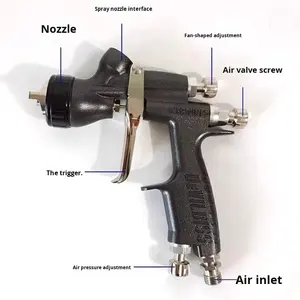<span class=keywords><strong>Devilbiss</strong></span> Original pistolet de pulvérisation de buse de couche de finition à haute efficacité Neptune Air Cap pistolet à aiguille avec taille de buse de 1.3mm - Product Image 4