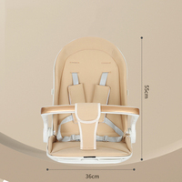 Poussette bébé 3-en-1 pliable en un clic, cadre en alliage d'aluminium, tissu Oxford, pour les bébés de 0 à 3 ans