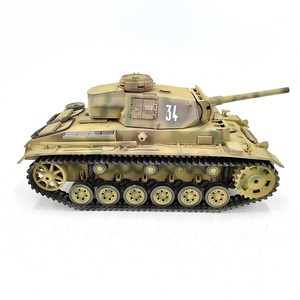 COOLBANK Modèle de char de combat allemand <span class=keywords><strong>Panzer</strong></span> Kampfwagen <span class=keywords><strong>III</strong></span> à l'échelle 1/16, modèle militaire RC, jouet télécommandé 2.4G, cadeaux - Product Image 3