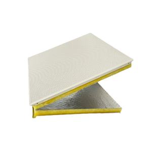 Moderno 60X60 60X120 Paneles de techo perforados de lana Mineral de aluminio Placa de escudete microporoso <span class=keywords><strong>para</strong></span> sala de computadoras Pared acústica - Product Image 1