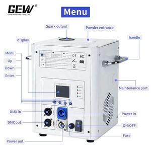 آلة شرارة باردة 750 واط من مستودع الولايات المتحدة، مع تحكم لاسلكي DMX، نافورة ألعاب نارية للحفلات والأعراس والمسارح - Product Image 3