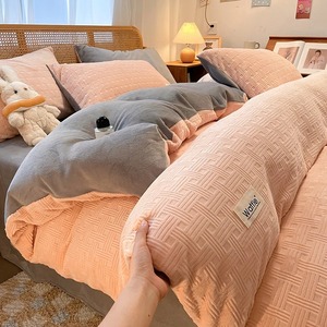 Đơn Giản Hiện Đại Thân Thiện Với Môi Tất Cả Các-Cotton 4-Mảnh Bộ Đồ Giường <span class=keywords><strong>Set</strong></span> Với Sọc Thiết Kế In Cho Phòng Ngủ Trang Trí Nội Thất - Product Image 3