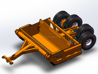 WISDOMBEIDOU 12PW-380Q Tracteur agricole monté sur chenilles de 3,8 mètres à commande GPS, charrue à roues à 2 points pour le transport de terre, terres agricoles