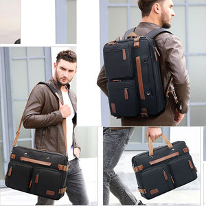 Tianhao – porte-documents de voyage d'affaires pour hommes, sac à dos pour ordinateur portable de 15 pouces, sac à bandoulière pour voyage de loisirs, toile de couleur unie - Product Image 1