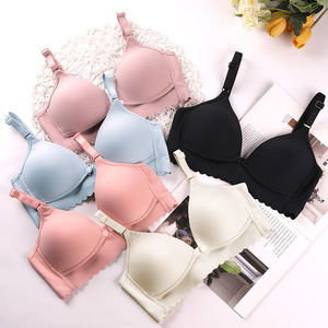 Phong cách mỏng phía trước mở khóa cho con bú đồ lót push-up chống tràn dây miễn phí phụ nữ mang thai của áo ngực - Product Image 2