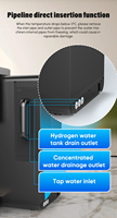 WOPIN - Purificador de Agua RO Eléctrico de Plástico para Escritorio, Portátil, Automático, Generador de Agua Hidrogenada de Alta Concentración para RV y Hoteles