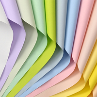 Papier de couleur unie, rouleau de papier d'emballage pour bouquet de fleurs de créateur coréen, fournitures de fleuriste imperméables, cadeau floral pour emballage