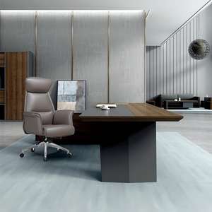 Chaise de bureau ergonomique en maille Foshan avec roulettes, chaise de direction moderne de luxe en cuir, chaises d'étude pivotantes réglables - Product Image 2