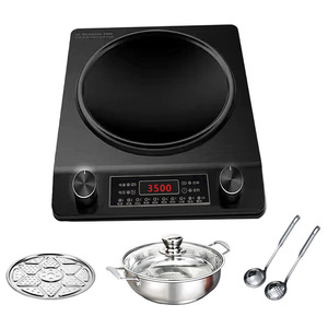 Chất lượng cao 3500 Wát duy nhất Burner bếp cảm ứng cho RV thép không gỉ xách tay nguồn điện với núm điều khiển - Product Image 3