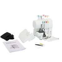 JUKKY 703 Machine à coudre surjeteuse portative industrielle Offre Spéciale Mini quatre fils usage domestique domestique alimentation manuelle industrielle