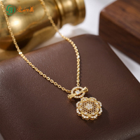 Collier pendentif fleur en filigrane plaqué or en argent sterling 925 vintage, bijoux floraux faits à la main pour femmes
