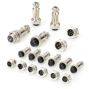 Diwei China Supplier high quality circular Metal 2pin 3pin 4pin female 9pin aviation male din GX12 connectors