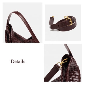 Bolso de Mano Tejido de Lujo para Mujer, 1859, con Correa Extraíble, Suave, Informal, de Hombro, de la Colección de Lujo para Damas - Product Image 5