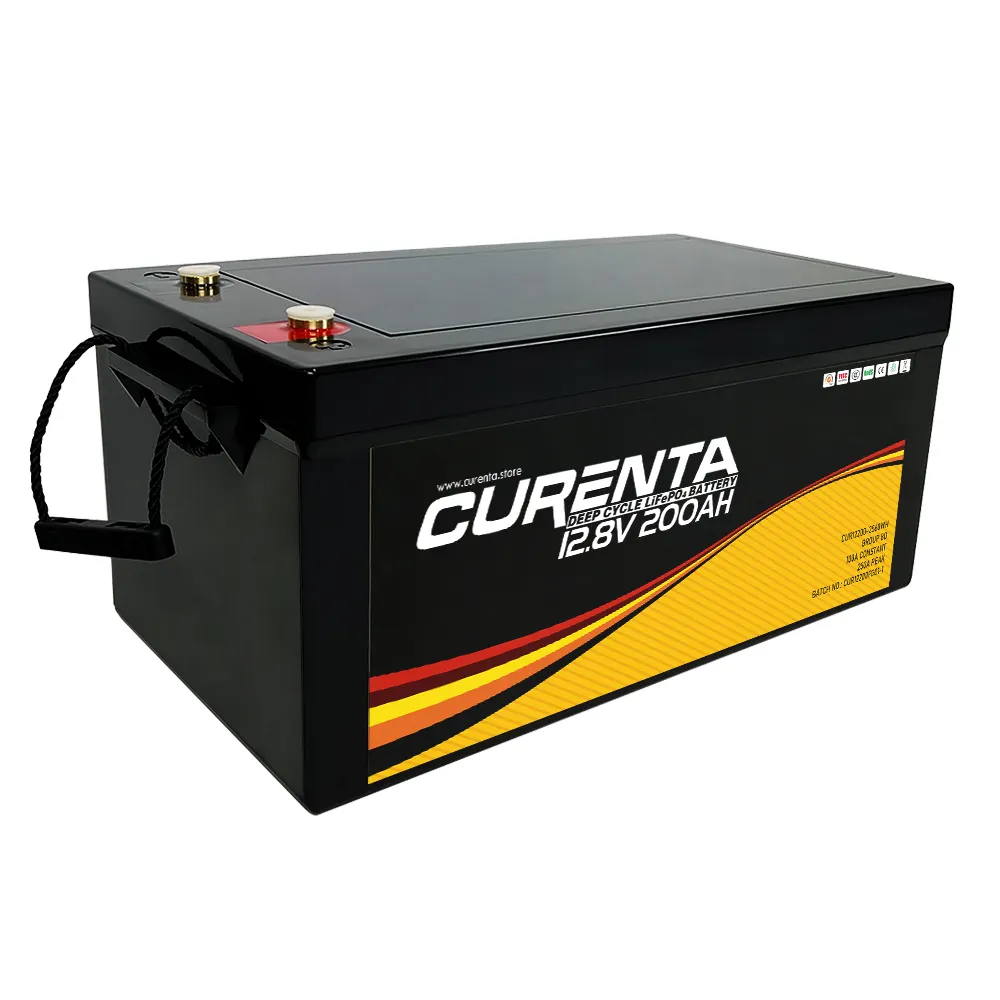 12V 200Ah batteria al litio batteria ricaricabile agli ioni di litio 12V batteria di accumulo di energia solare ricaricabile 12V