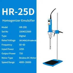 2 года гарантии, цифровой высококачественный лабораторный гомогенизатор, эмульгатор для масла и крема