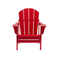 Chaise Adirondack en polyéthylène haute densité, chaise Adirondack en résine, banc en bois pour l'extérieur