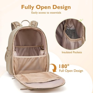 <span class=keywords><strong>Sac</strong></span> à dos à langer en néoprène mini format avec matelas à langer, poches isothermes pour biberons, attaches pour poussette, <span class=keywords><strong>sac</strong></span> de voyage – Vente en gros - Product Image 2
