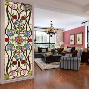 Vidrio Tiffany Artístico con Diseño Floral Estilo Europeo Personalizado para Ventanas y Puertas, 5mm - Product Image 3