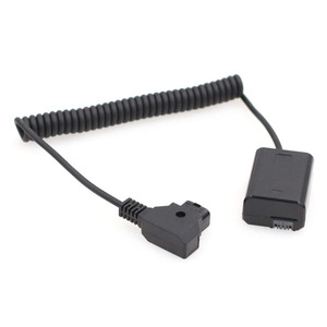 D-TAP 2 ขาชาย NP FZ100 DC Coupler Dummy แบตเตอรี่ขดสายไฟสําหรับ <span class=keywords><strong>Sony</strong></span> A9 A7III A7RIII <span class=keywords><strong>A7RIV</strong></span> A7SIII กล้อง - Product Image 1