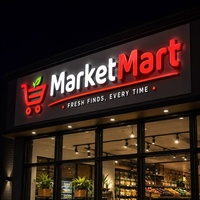 Enseigne lumineuse personnalisée pour extérieur, lettres en relief LED, logo de magasin, signalétique en acrylique et métal, lettres 3D, enseigne lumineuse pour entreprise, boutique, restaurant