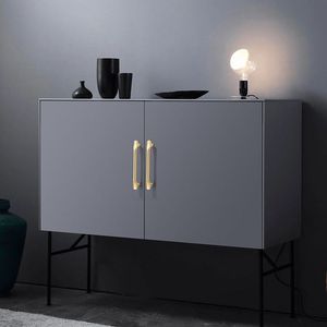 Semplice nero grigio rame spazzolato maniglia armadio scarpiera cassetto maniglia porta in zinco manopola - Product Image 6