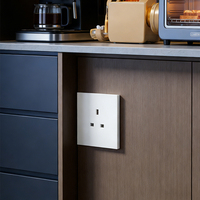 Interrupteur mural et prise de courant universels 3 broches UK, multi-prises électriques OEM ODM, interrupteur électrique, prise de courant 13A 16A, prise de bureau