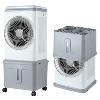 Nouveau mini-refroidisseur d'air évaporatif portable en plastique, 12 vitesses, économie d'énergie, faible bruit, à brancher pour une utilisation domestique et extérieure