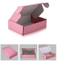 Boîtes d'expédition en carton ondulé kraft personnalisées avec couleur de carton, laminage mat, gaufrage, emballage biodégradable pour vêtements