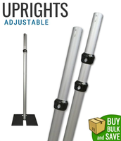 Topfinger vente en gros, cadre en aluminium personnalisé, fête d'anniversaire, support de toile de fond, tuyau et drapé à vendre