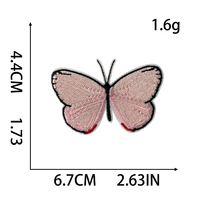 Patch brodé papillon coloré, applique insecte thermocollante pour vêtements, robes, sacs, accessoires de décoration DIY pour femmes et enfants