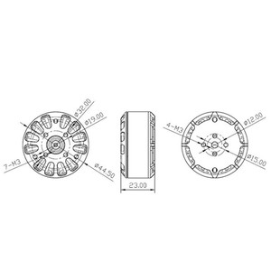 Motor sin Escobillas Tarot Martin 4012 320KV 6S/Motor de Alta Eficiencia y Larga Duración para Multirrotor, 580W de Potencia, TL40P12, Hélice de 16-19 Pulgadas - Product Image 5