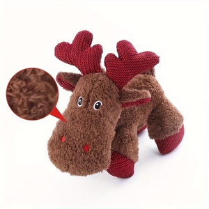 Nouvelle vente chaude cadeau de Noël wapiti en peluche fournitures pour animaux de compagnie avec dents résistantes aux morsures interactif chat jouer jouet indestructible chien jouets - Product Image 3