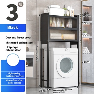 <span class=keywords><strong>Porta</strong></span> sopra il ripiano ripiano per bagno e cucina a due livelli con <span class=keywords><strong>porta</strong></span> sopra il ripiano per la pulizia <span class=keywords><strong>della</strong></span> toilette <span class=keywords><strong>della</strong></span> lavatrice - Product Image 6