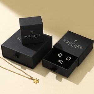 A1 biểu tượng tùy chỉnh sinh thái vuông giấy ngăn kéo đồ trang sức quà tặng bao bì ngăn kéo hộp Vòng tay Vòng cổ hộp FSC RoHS lưu trữ đồ trang sức - Product Image 5