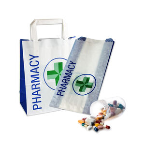 Logo personnalisé médical SOS vente au détail <span class=keywords><strong>pharmacie</strong></span> papier à emporter médicaments sacs de pilules Prescription blanc Kraft artisanat <span class=keywords><strong>pharmacie</strong></span> sac de livraison - Product Image 4