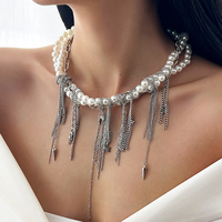 Nouveauté 2027 – Collier ovale à texture géométrique, perles et pompon, chaîne en fer en forme de cœur, chaîne en argent, colliers en argent – Vente en gros