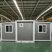Maison mobile de jardin moderne étanche, grande capacité, pliable, modulaire, pour hôtels et complexes, conteneur préfabriqué compact de 20 pieds