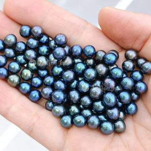 ไข่มุกน้ำจืดธรรมชาติย้อมสีทรงกลมขนาด 6 มม. ถึง 7 มม. หลากสีสันจาก Muses Jewels ลดราคาพิเศษสำหรับทำเครื่องประดับ - Product Image 2
