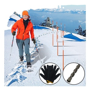 Marqueur de sécurité de piquet de neige de tige de guidage d'allée de bord de route de frp de haute résistance avec la bande réfléchissante - Product Image 1